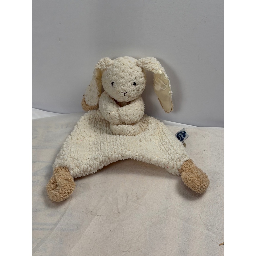 Mary Meyer Marshmallow Zoo Bunny Lovey Cream Tan Plush Security Blanket 13 inch